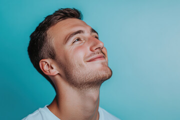 Obraz premium A close up of a man's face