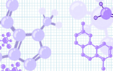Education doodle seamless pattern. Science line hand drawn elements - mathematics formula, chemistry molecule, dna, graph, scientific experiment vector repeated background