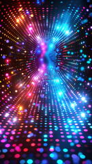 Naklejka premium Abstract Blue and Purple Futuristic Background