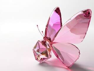 butterfly on pink