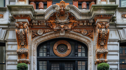 Fototapeta premium A historic building with intricate architectural details, showcasing heritage and craftsmanship