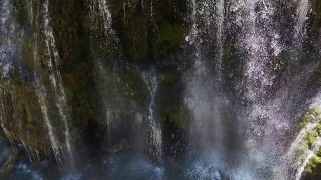 Kuzalan Waterfall Drone Video, Blacksea Region Dereli, Giresun Turkiye (Turkey)