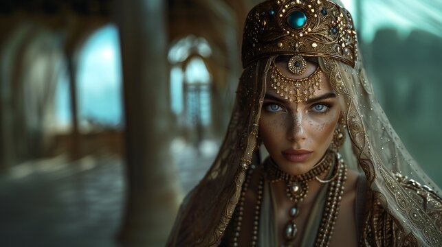 Rainha Jezabel, a rainha m&aacute;, esposa do rei Acabe da hist&oacute;ria biblica do profeta Elias