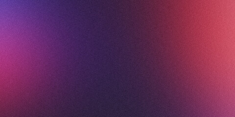 Grainy gradient background in red and purple color. dark color. noise texture. abstract purple-red gradient. background design.