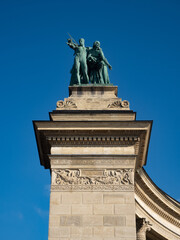 Heroes square sculpture, Budapest, Hungary