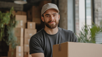 Effizienzte Logistikprozesse Prozesse optimieren entschlanken der Lieferkette im Sinne von Supply Chain Spedition LKW Landstra&szlig;e Container im Hafen gestapelt Paket auf Flie&szlig;band Generative AI
