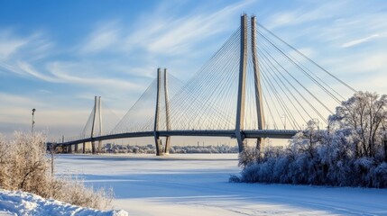 Bridge in St. Petersburg, Russia.