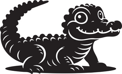 Cheerful Cartoon Crocodile - Fun Animal Vector Art & Illustration