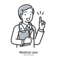 説明している男性医師