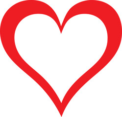 Love hearts art illustration. Heart icon Illustration. Romantic love heart illustration. 
