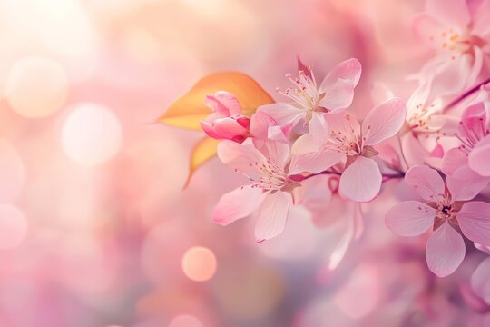 Spring pink blossoms floral photography background for vibrant springtime visuals