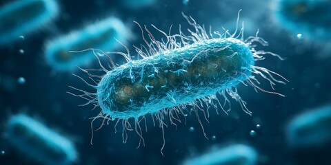 Fototapeta premium medical illustration of monkeypox virus structure