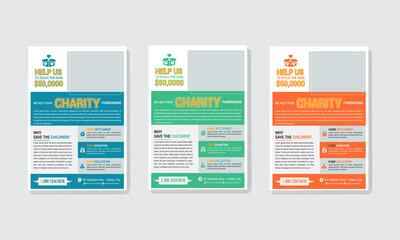 charity donation  flyer  design and or brochure design