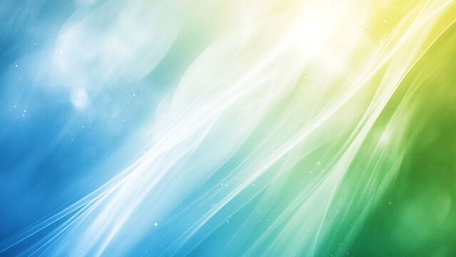 Professional Harmony: Blue and Green LinkedIn Profile Background