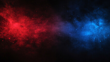 Fototapeta premium Focused Colors: Fitness Landing Page in Dark Red and Blue