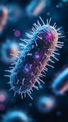 Fototapeta premium medical illustration of monkeypox virus structure