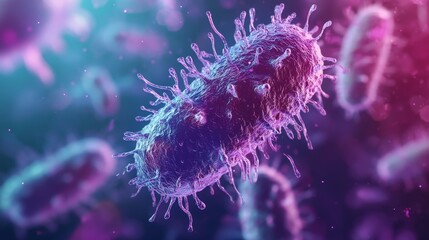 Fototapeta premium medical illustration of monkeypox virus structure