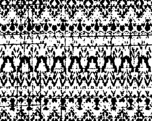 Geometric ikat style block print Pattern. Perfect for fabrics and decoration.