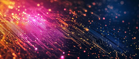 Fototapeta premium Cybersecurity IT banner