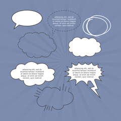 Comic speech bubble balloon expression explosion boom boom bang retro pop art graphic design vector formatt