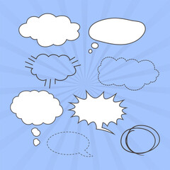Comic speech bubble balloon expression explosion boom boom bang retro pop art graphic design vector formatt