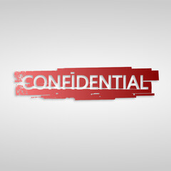 confidential stamp illustration