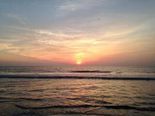 Fototapeta premium Atlantic coast beach as the sun rises