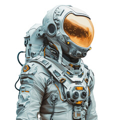 PNG Astronaut in a futuristic space suit
