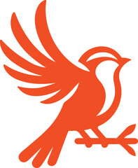 Bird  silhouette color  illustration 19