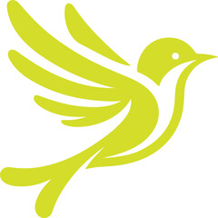 Bird  silhouette color  illustration 06