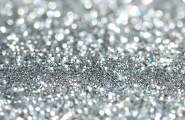 Glamorous Radiant Silver Glitter Backdrop with a Sparkling Effect