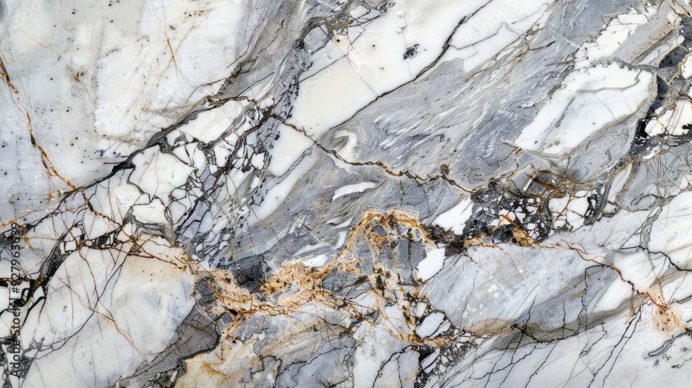 Poster a marble surface with intricate veining patterns, perfect for a luxurious and sophisticated backgrou
