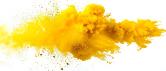 Yellow color explosion. Abstract background