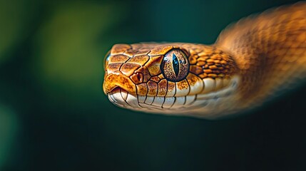 Fototapeta premium Snake isolated on abstract background