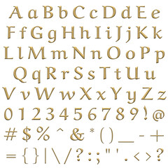 Decorative Alphabet and Numbers Set