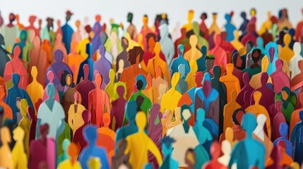 
A diverse crowd