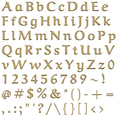 Decorative Alphabet and Numbers Set