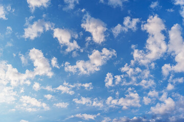 Amazing cloudscape on the sky at evening time.