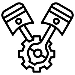 Engineering outline icon