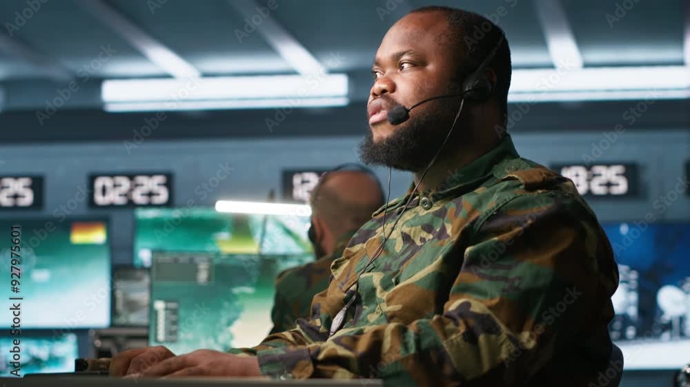 Poster army telecommunication systems operator providing combat support using gathered information on enemy