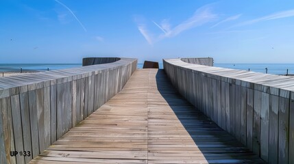 Obraz premium wooden bridge over the sea