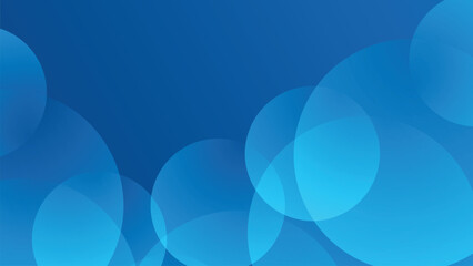 Abstract blue background with circle overlay. Vector illustration for presentation design with modern futuristic corporate and technology concept