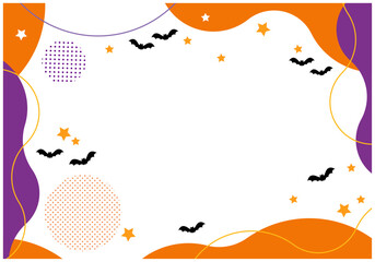ハロウィンフレームでポップな背景5の3