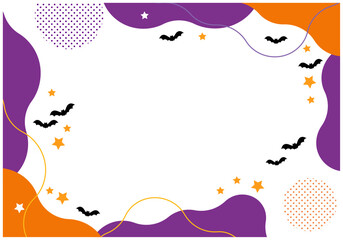 ハロウィンフレームでポップな背景5の2
