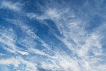 Amazing cloudscape on the sky at evening time.