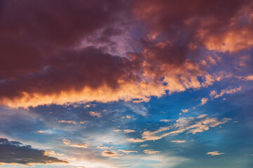 Amazing cloudscape on the sky.