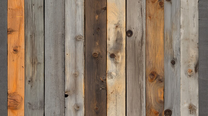 Fototapeta premium reclaimed pallet wood texture in various weathered tones from gray to brown