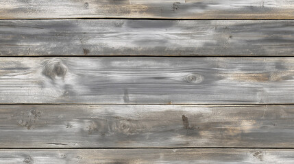 Obraz premium weathered barn wood texture in faded gray tones with visible knots and cracks