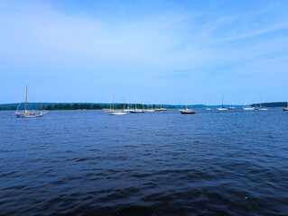 Obraz premium boats on the river