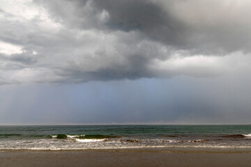 Storm at the beach